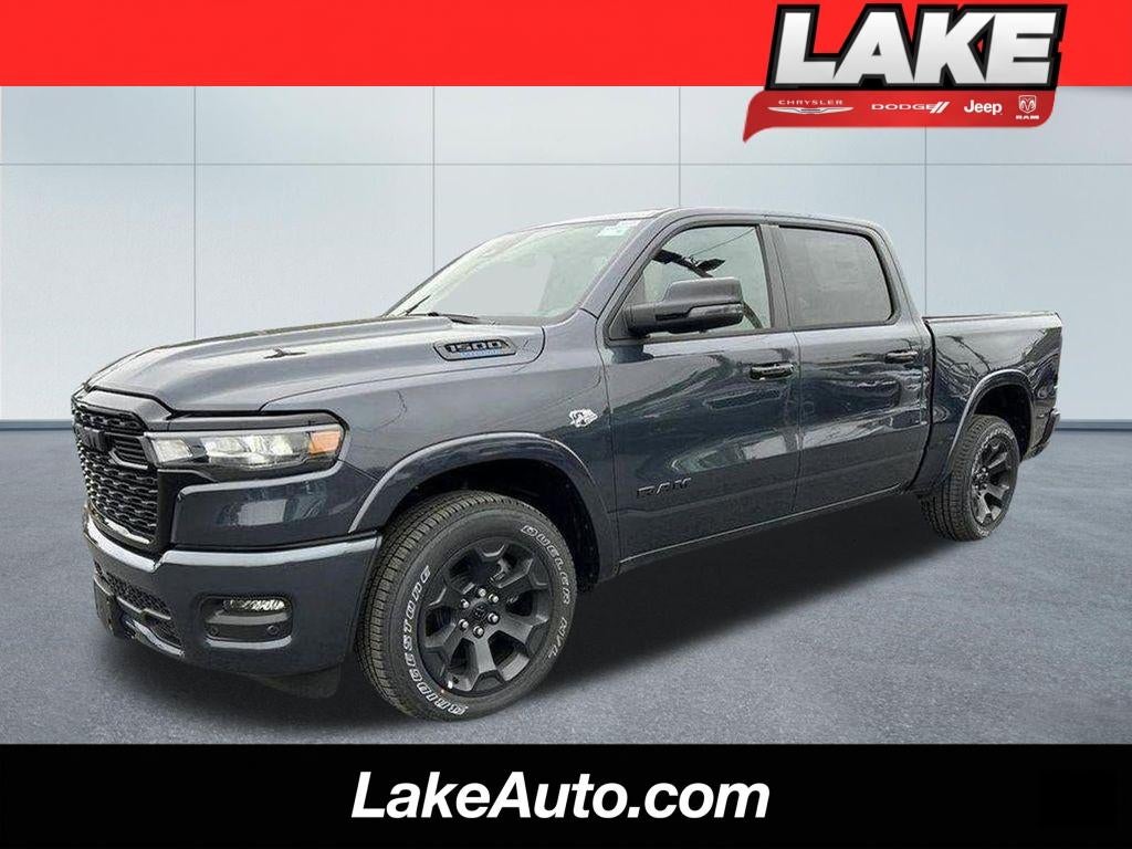 2026 RAM 1500 Big Horn in Forged Blue Metallic Exterior Paint — front three-quarter view
