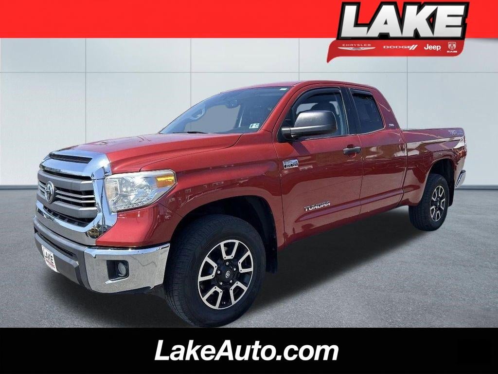 2014 Toyota Tundra SR5 in Barcelona Red Metallic — front three-quarter view