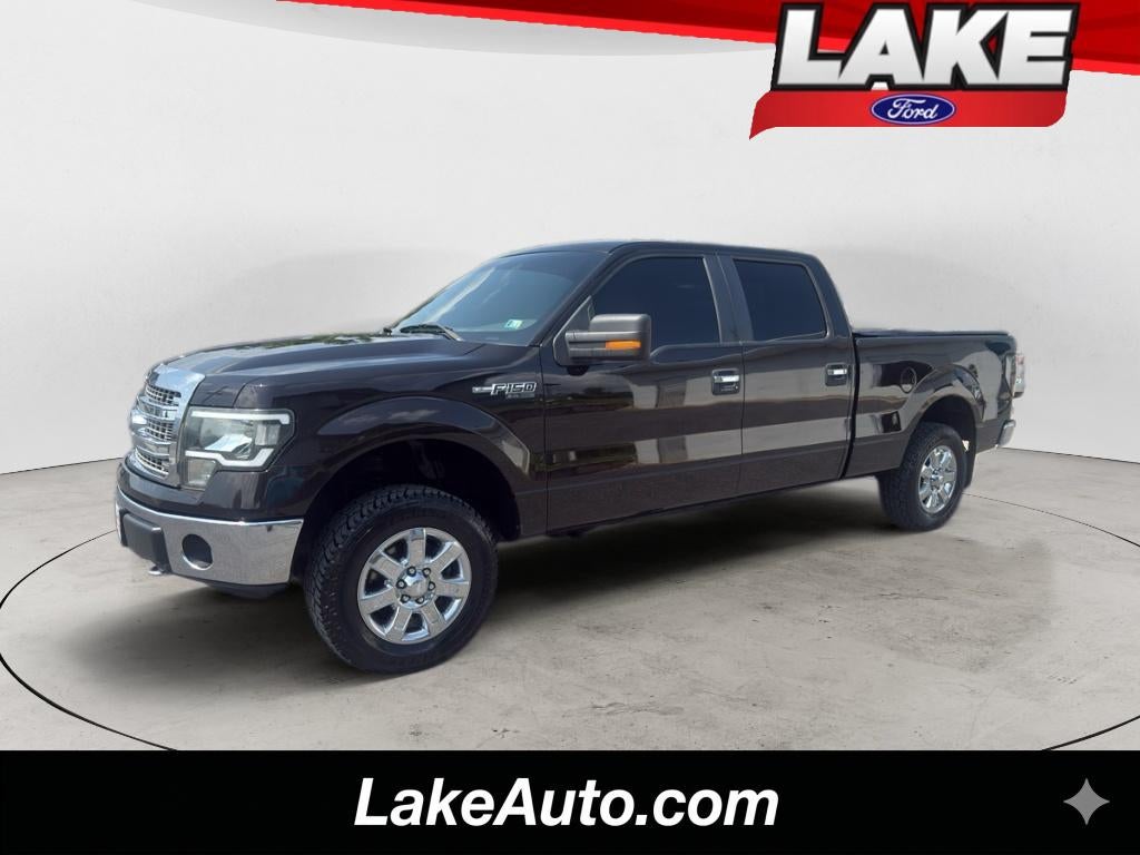 2013 Ford F-150 XLT in Kodiak Brown Metallic — front three-quarter view